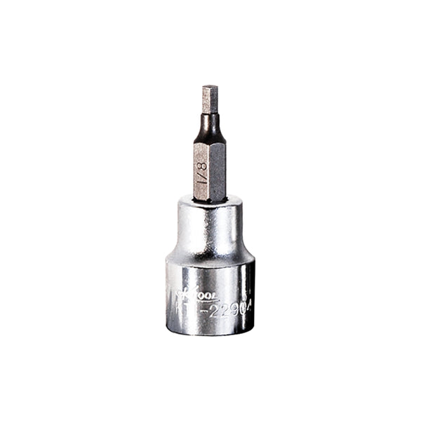 Hex Bit Socket, 3/8" Drive, 1/8"