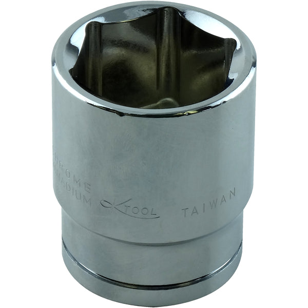 1/2" Drive Standard 6 Point Chrome Socket 7/8"