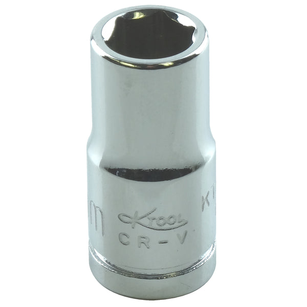 1/4in. Drive Standard 6 Point Chrome Socket 7mm