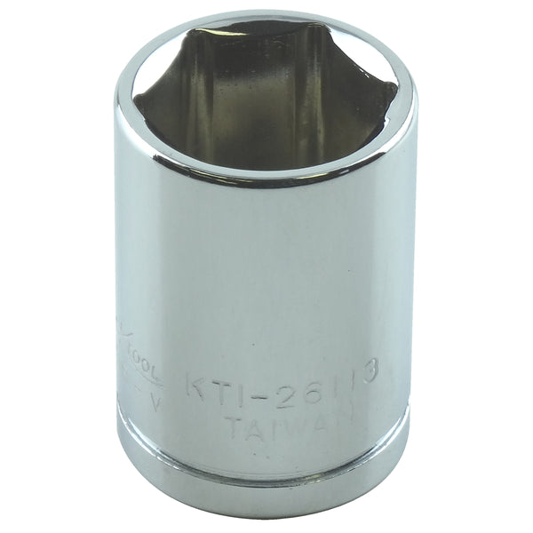 1/4in. Drive Standard 6 Point Chrome Socket 13mm