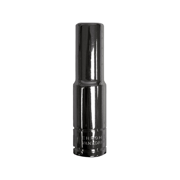 Chrome Socket, 3/8" Drive, 8mm, 12 Point, Deep