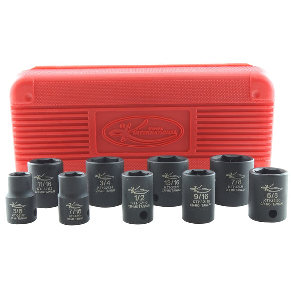 9 Piece 3/8" Drive Standard Impact Socket Set