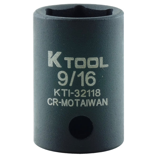 3/8in. Drive Standard 6 Point Impact Socket 9/16in.