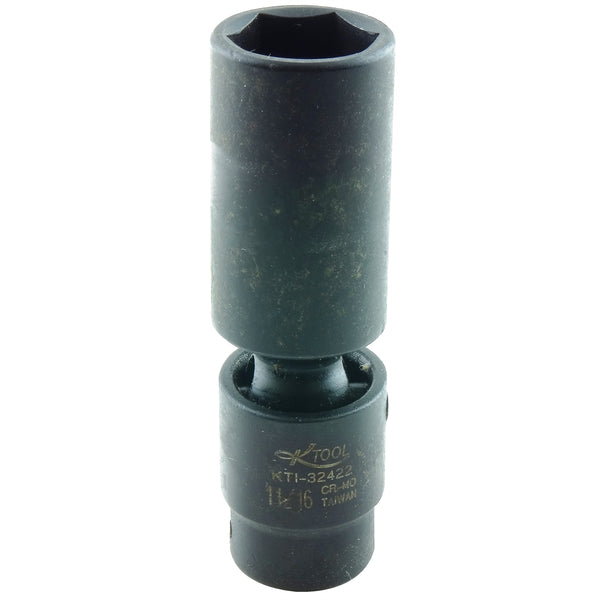 3/8in. Drive Swivel Deep 6 Point Impact Socket -11/16in. KTI32422