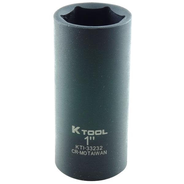 1/2" Drive Deep 6 Point Impact Socket 1"