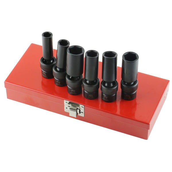 8 Piece 3/4" Drive 6 Point Deep Impact Socket Set