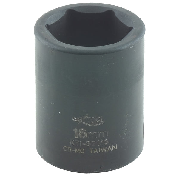 3/8in. Drive Standard 6 Point Impact Socket 16mm