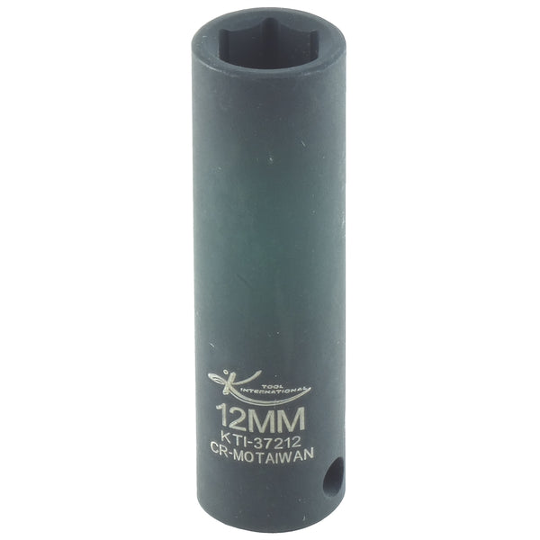 3/8in. Drive Deep 6 Point Impact Socket 12mm