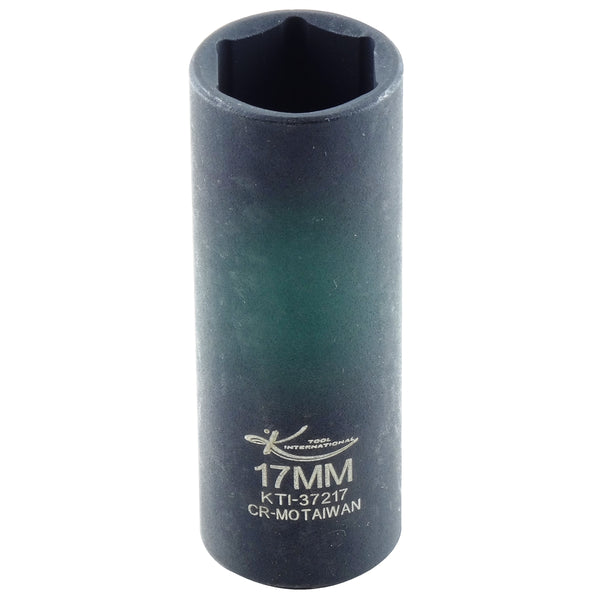 3/8in. Drive Deep 6 Point Impact Socket 17mm