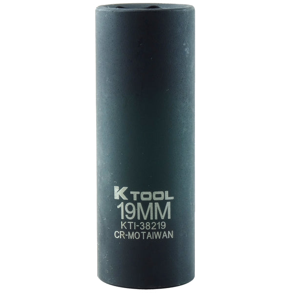 1/2in. Drive Deep 6 Point Impact Socket19mm