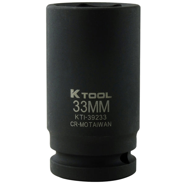 3/4" Drive 6 Point Deep Impact Socket - 33mm KTI39233