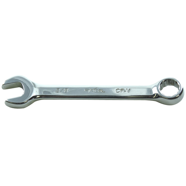 12 Point Short Panel High Polish Combination Wrench, 3/8"
