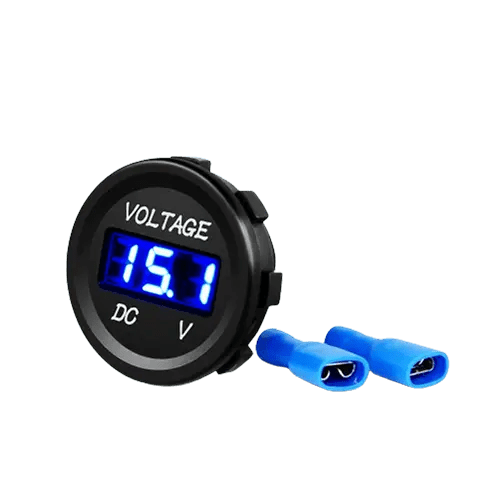 LED Digital Display Voltmeter Panel Blue