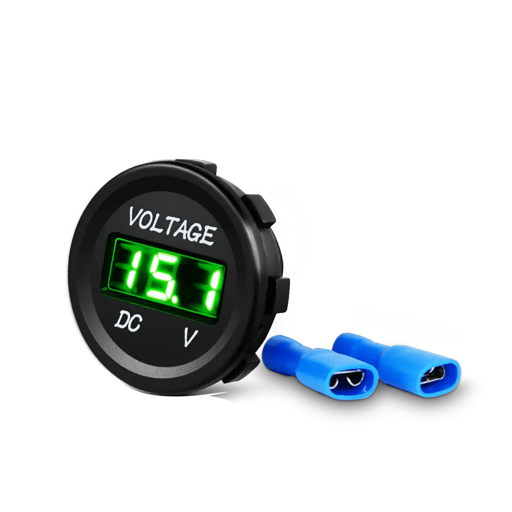 LED Digital Display Voltmeter Panel Green