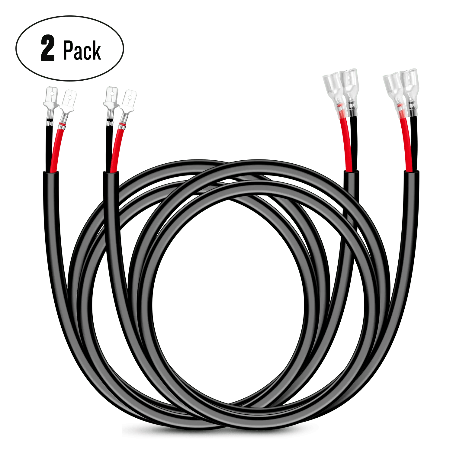 2PCS 16AWG 3FT Wire Extension Kit For LED Light Bar/Led Pods/LED Work Light