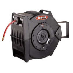 Levelwind Retractable Air Hose Reel with 3/8" I.D. x 100' Hose