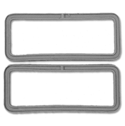 1967 - 1968 Camaro Backup Light Housing Gaskets Set, Rally Sport, Black Rubber, Pair