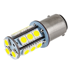 1157 LED Stop / Turn / Park Light Bulb, Ultra Bright WHITE Dual Filament, Each