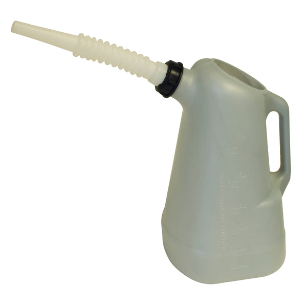 6 Qt. Translucent 8" Pouring Spout Oil Filler