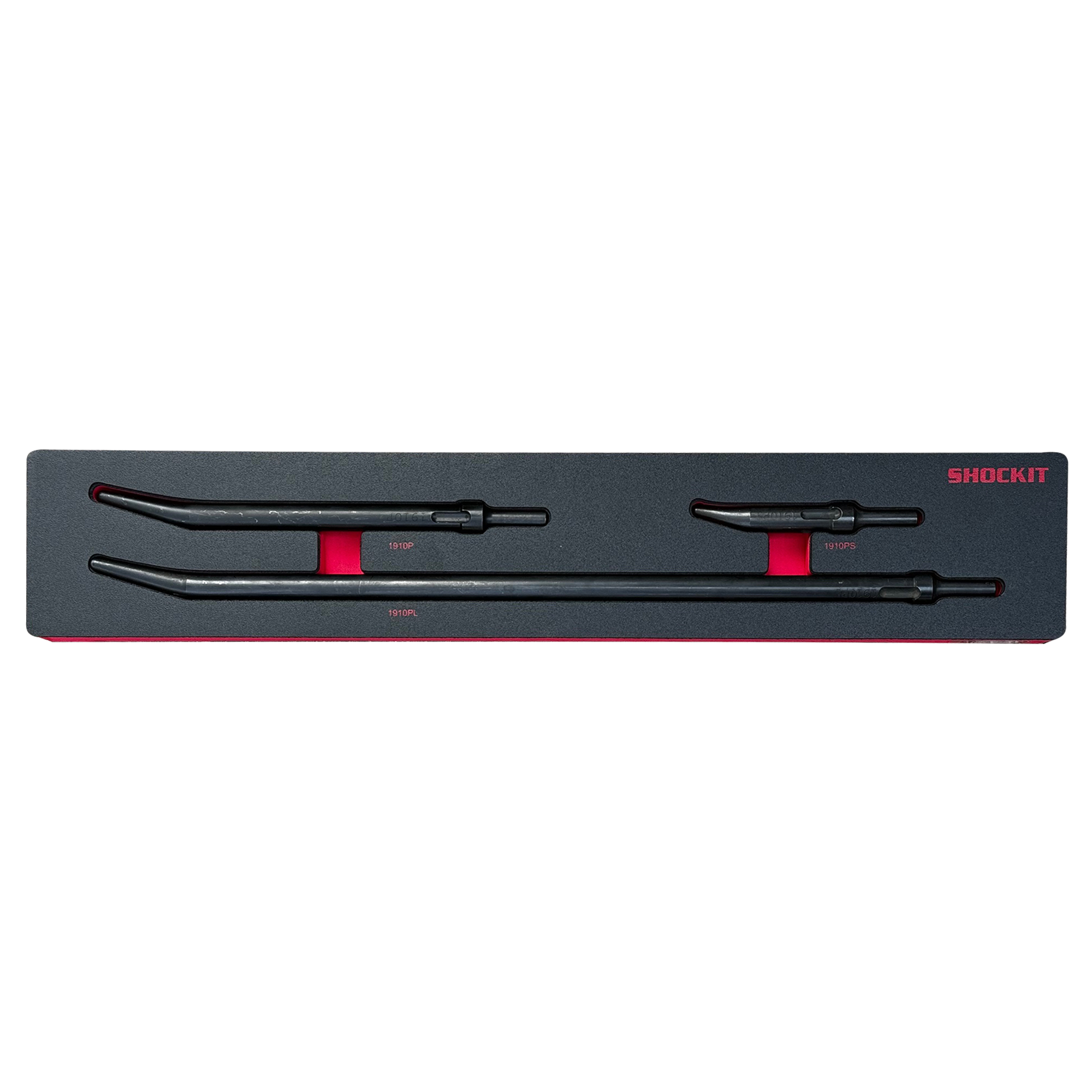 SHOCKIT Punch Kit in HD EVA Foam Tray – Non-Turning Slots, .401 Shank Size, Multiple Punch Sizes 5.5” – 22”