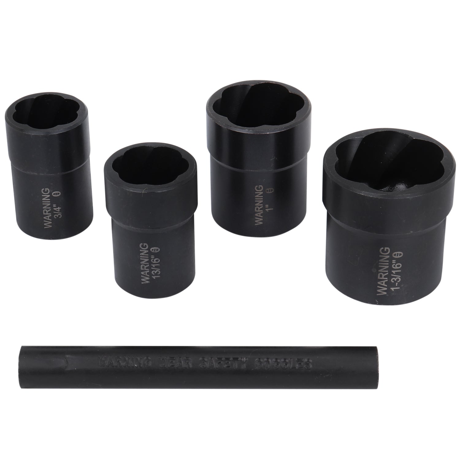 1/2″ Drive 5 Piece Locking Lug Nut Twist Socket Removal Kit