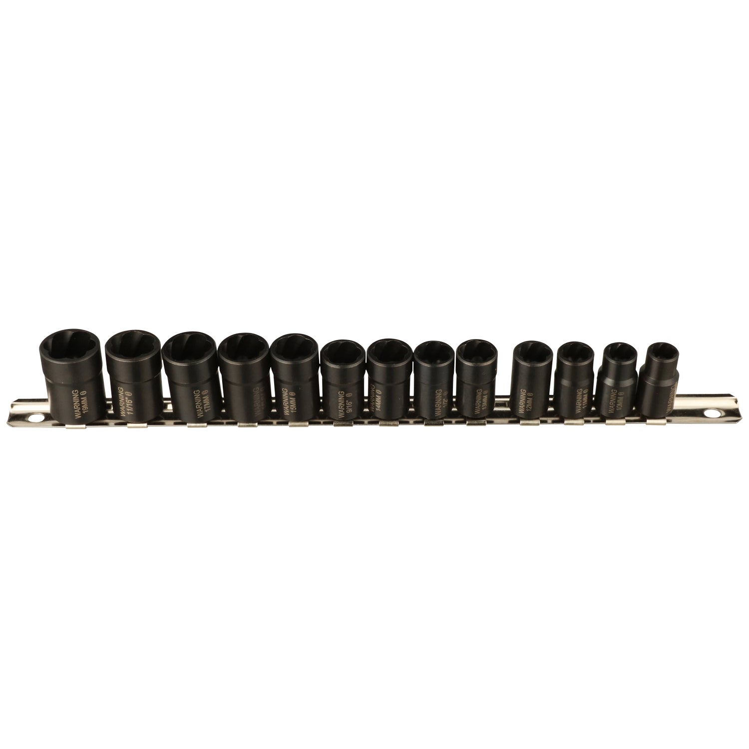 3/8” Drive 13 Piece Twist Socket Fastener Removal System