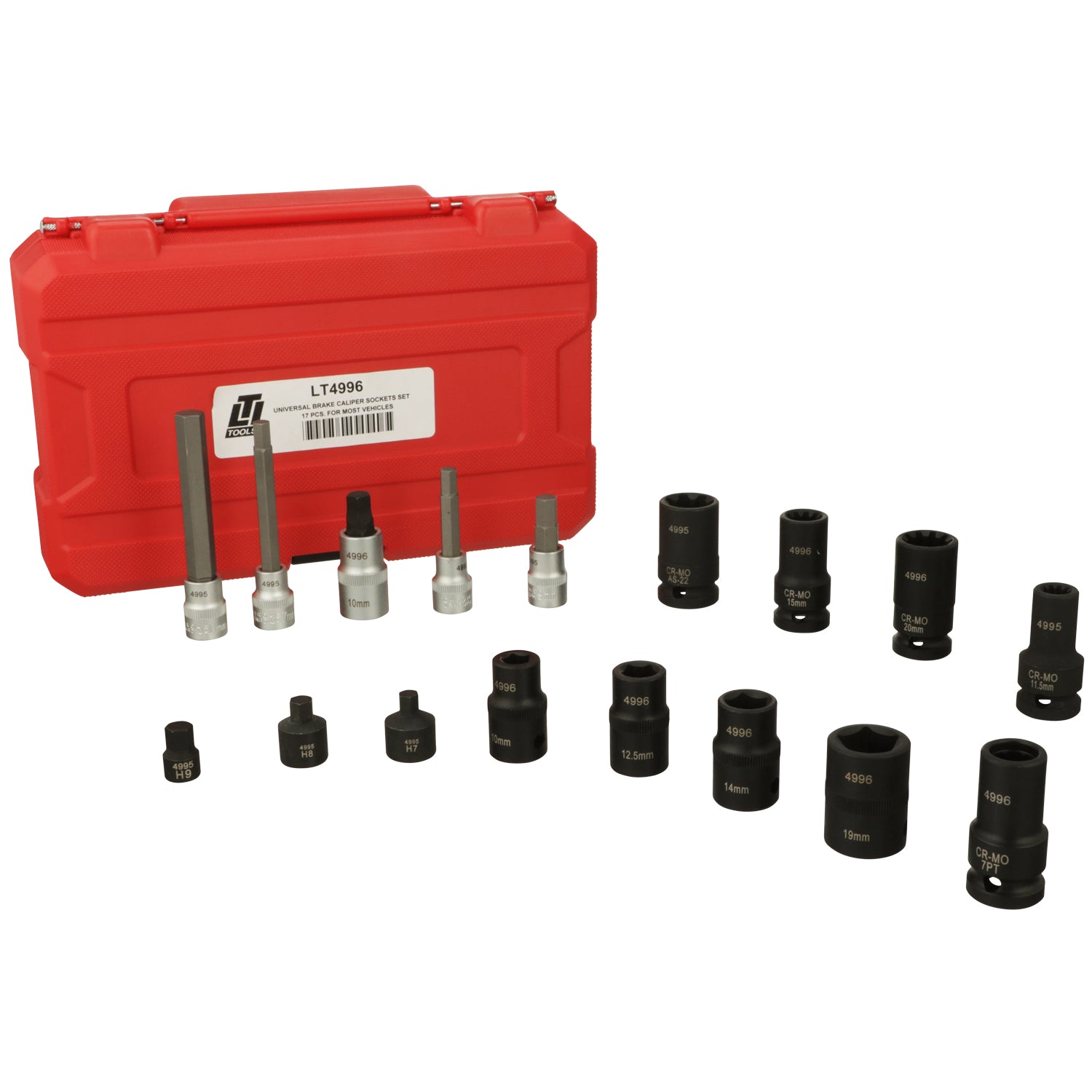 18 Piece Foreign and Domestic Brake Caliper Socket Kit