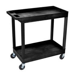 Luxor E Series Two Shelf Utility Cart