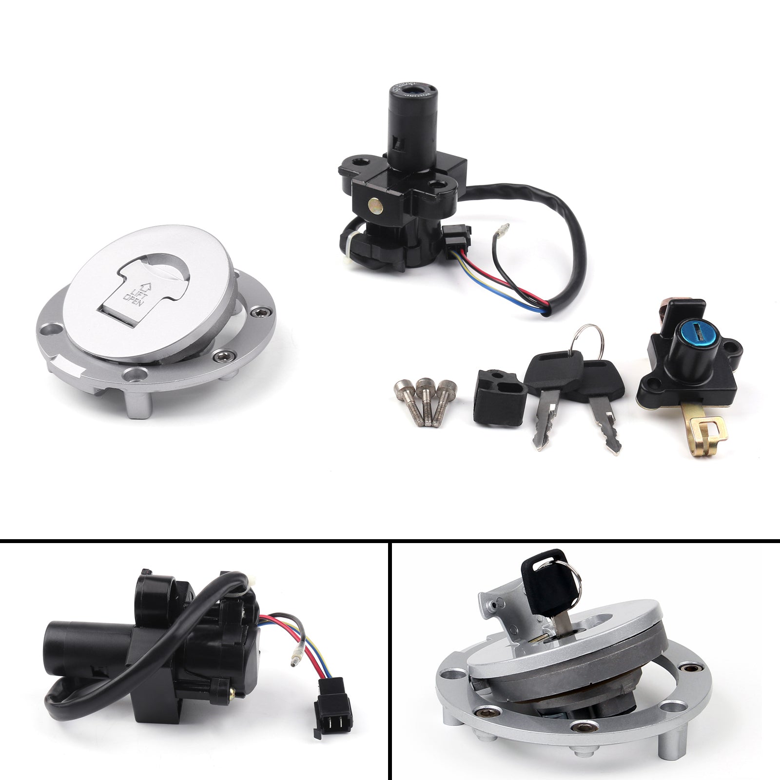 Ignition Switch Lock & Fuel Gas Cap Key Set For Honda CB1000 1993-1997 Generic