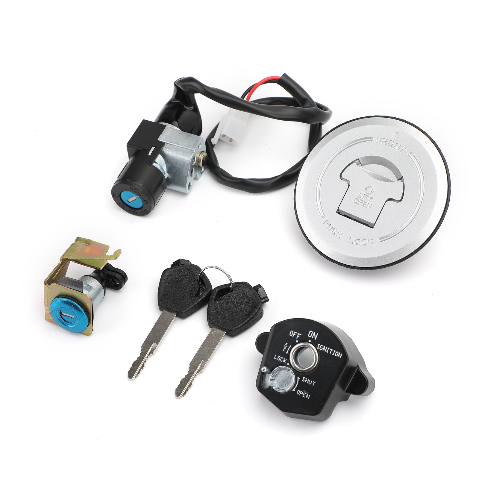 Ignition Switch Fuel Gas Cap Seat Lock Key For Honda CBR150R CBR125R RT RS 11-18 Generic