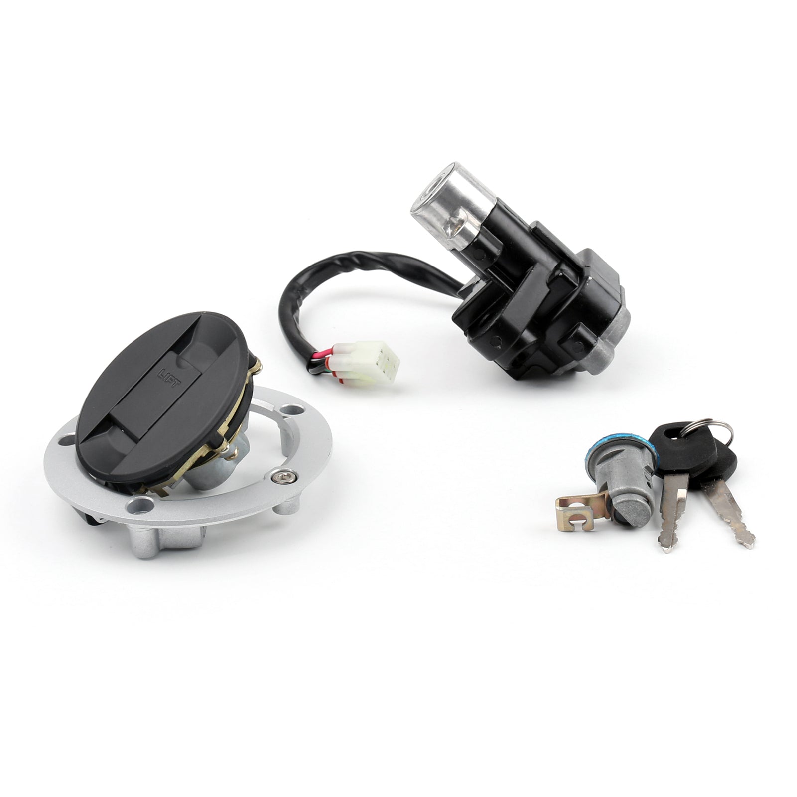 Ignition Switch Lock & Fuel Gas Cap Key Set for Suzuki GSXR 600 750 SV1000 Generic