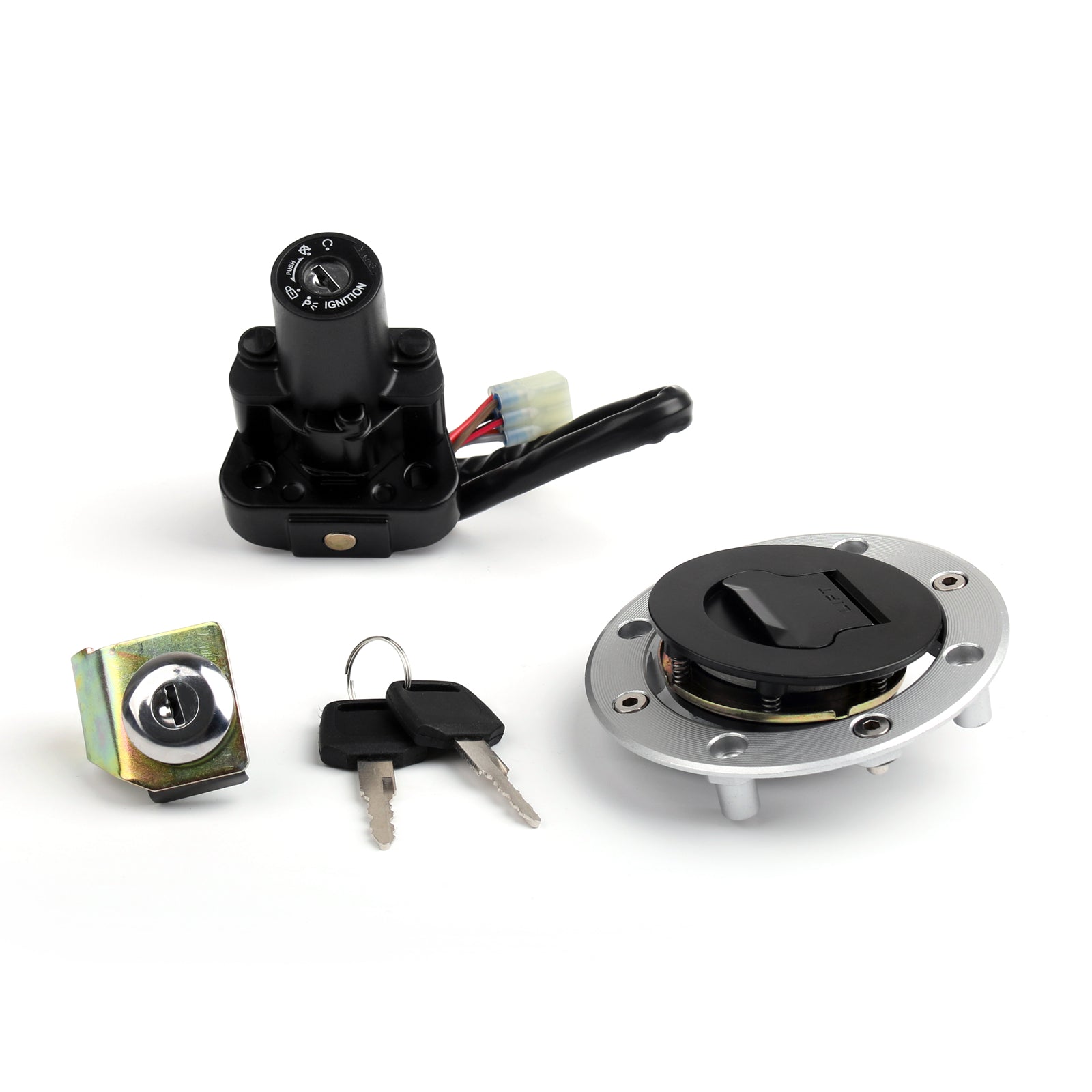 Ignition Switch Lock & Fuel Gas Cap Key Set for Suzuki GSX1300RX Hayabusa 1999 Generic
