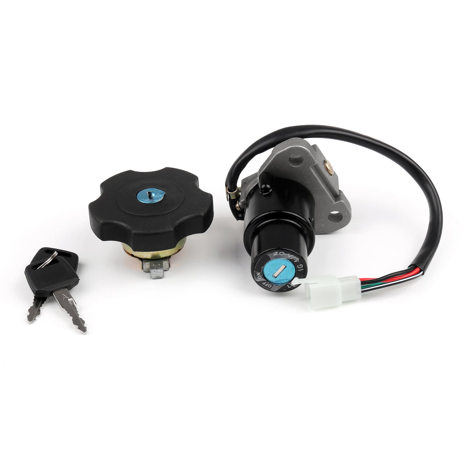 Ignition Switch Seat Gas Cap Cover Lock Key Set For Yamaha XT600 TW200 XT225 Generic