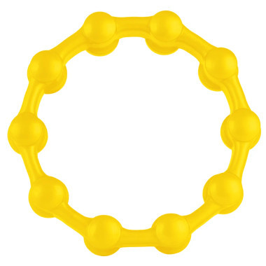 Checkpoint LLY331028575 Luglock One-piece wheel nut retaining ring and protective cap - Yellow 1 5/16 in (33 mm) (Bag of 2 pcs)