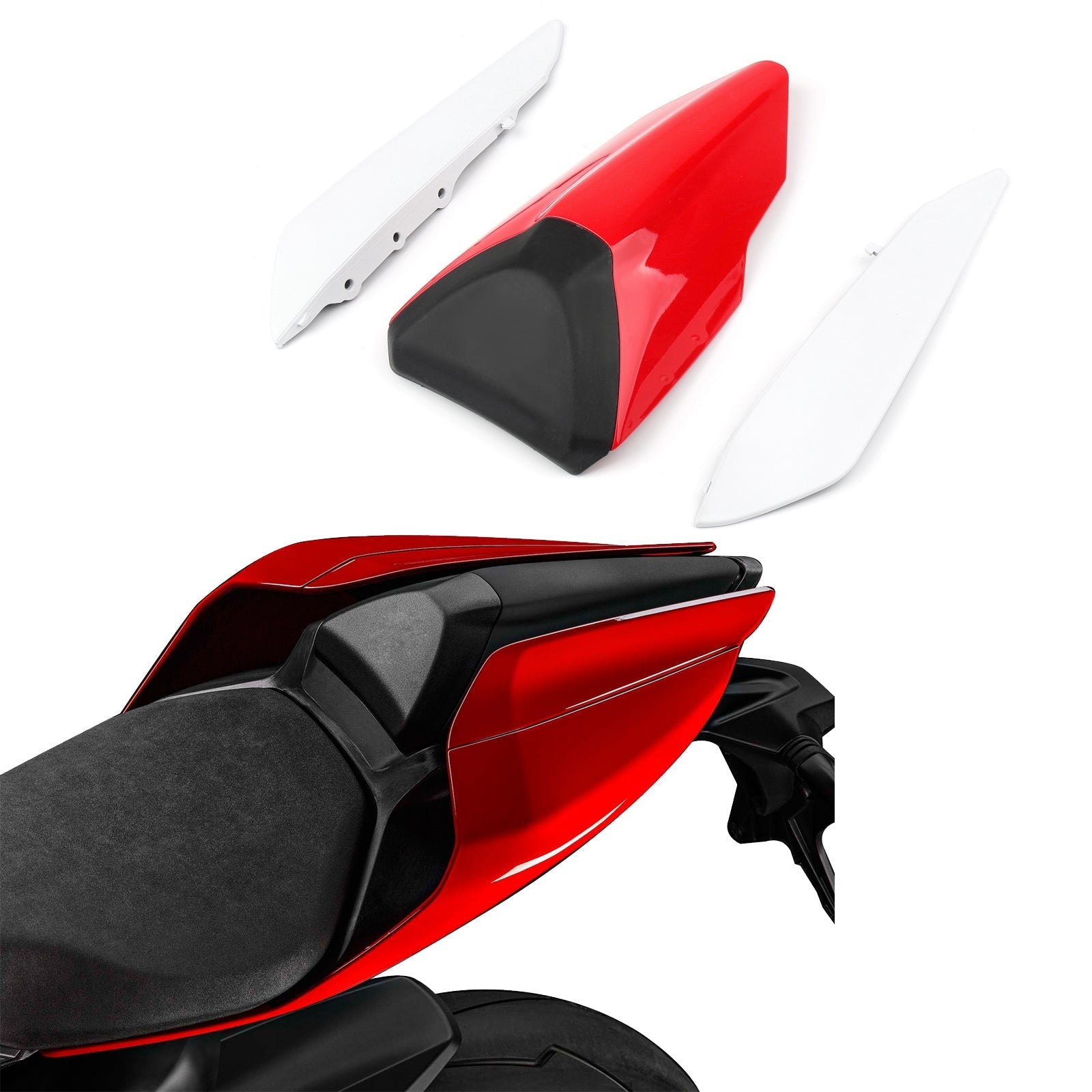 Rear Tail Side Seat Panel Trim Fairing Cowl Cover For Ducati 959 1299 15-19 Generic