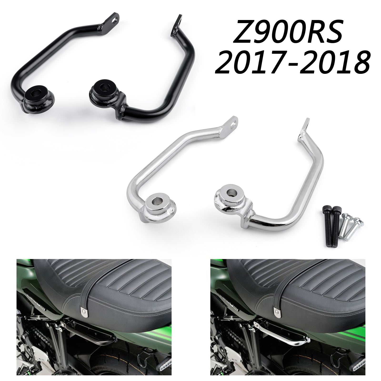 Passenger Rear Seat Handle Grab Bar Hand Rail For Kawasaki Z900RS 2017-18 Generic