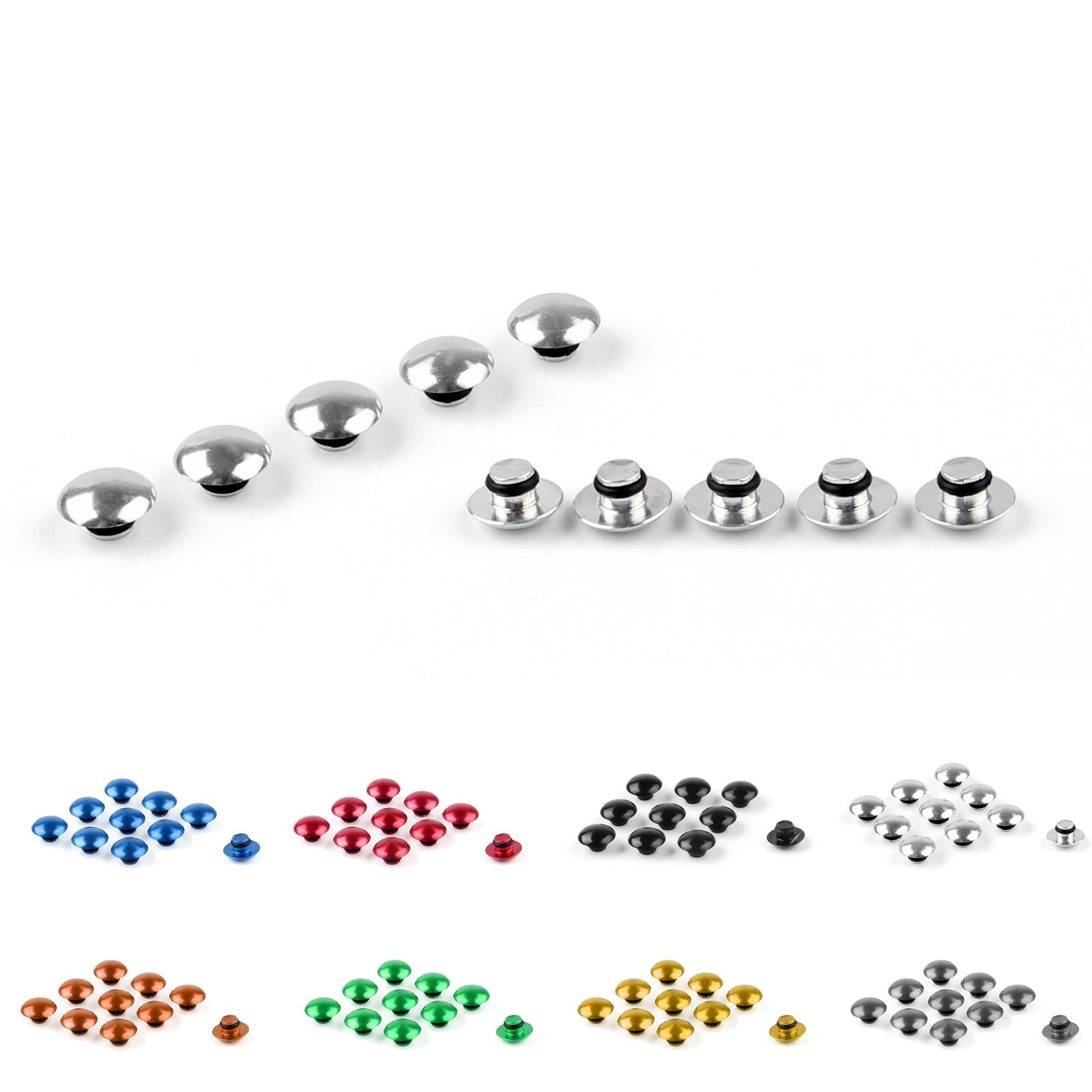 Universal Hex Socket Bolt Screw Nut Head Cover Cap for M6 6MM Motorcycle Generic