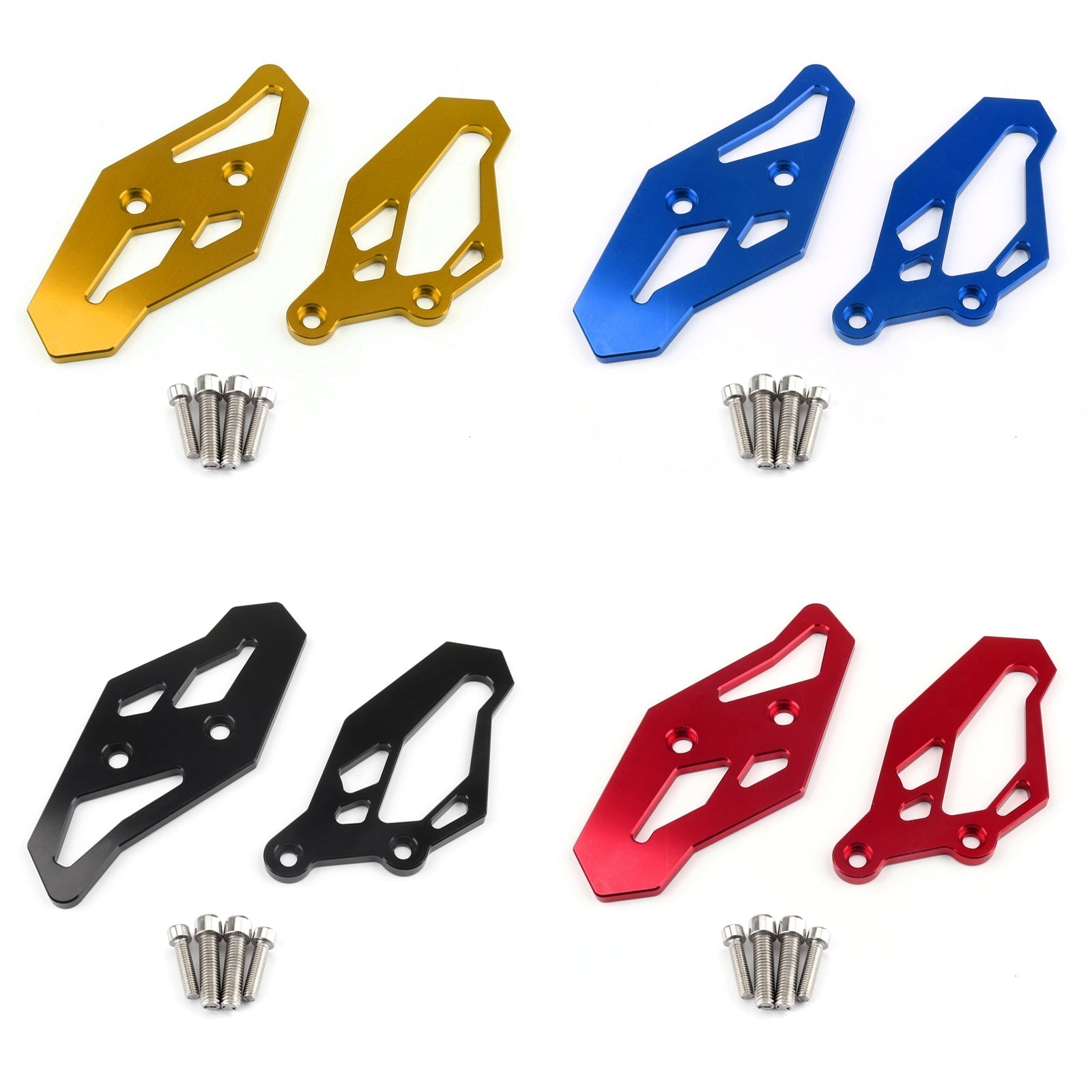 CNC Footrest Rearset Adapter Plates For Yamaha YZF-R3 MT-03 15-16 R25 13-19 Generic