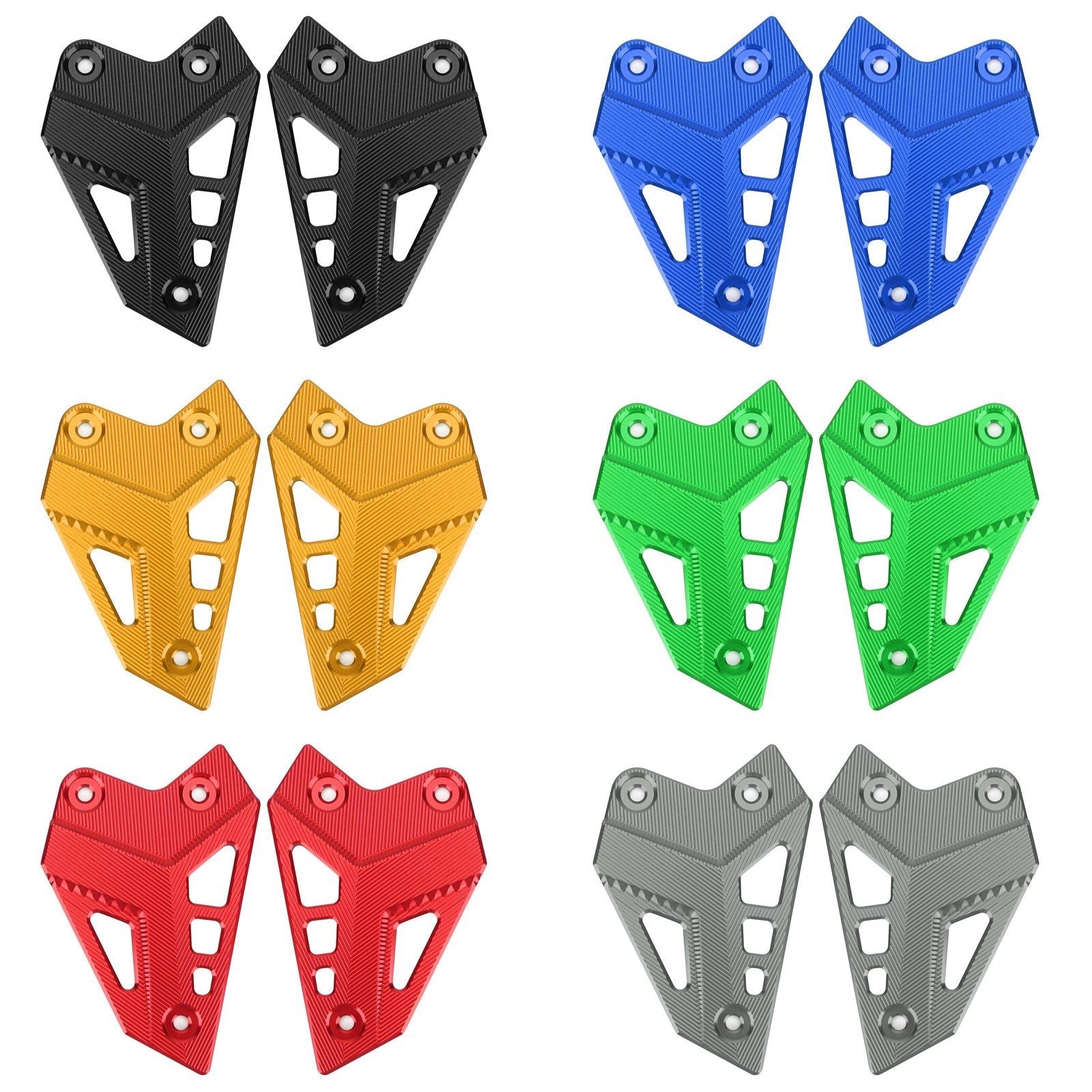 CNC Aluminum Heel Guards Rearset Plates Fit for Kawasaki Z900 ZR900 2017-2020 Generic