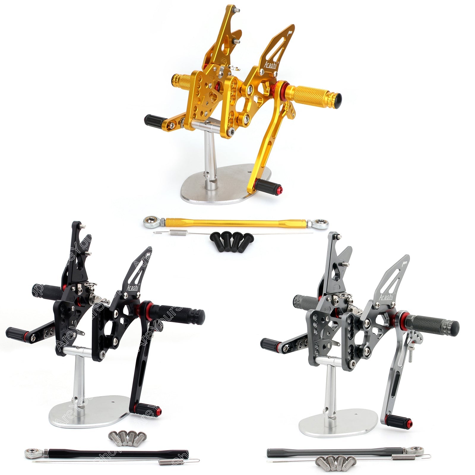 Rearset Rear set Footpegs Adjustable For 2005-2006 Suzuki GSXR1000 Generic
