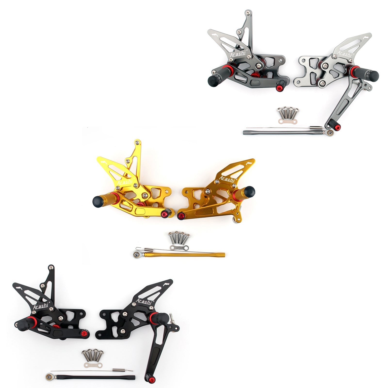 Rearset Rear set Footpegs Adjustable For Suzuki GSXR1000 GSXR 1000 2007-2008 Generic