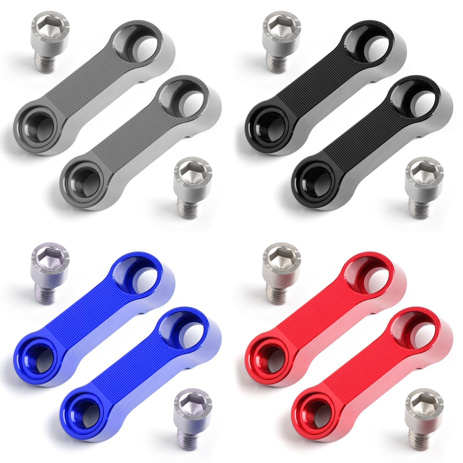 10mm Honda Pair Aluminum Motorcycle Mirror Extenders-Riser-Extension