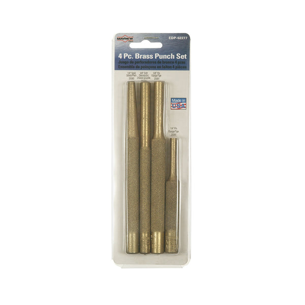 4 Piece Assorted Brass Punch Set MAY62277