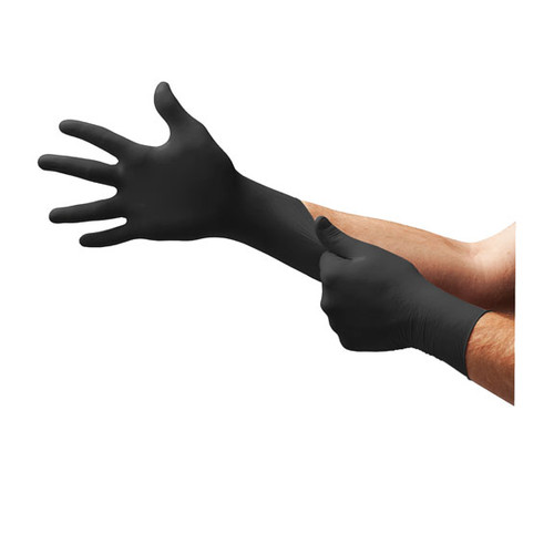 Black Dragon™ Powder-Free Latex Examination Gloves, Black, XL