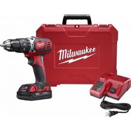 Milwaukee M18 Lithium-Ion Cordless Compact 1/2" Hammer Drill Driver Kit