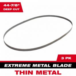 Milwaukee 44-7/8 in. 12/14 TPI Deep Cut Portable Extreme Thin Metal Cutting Band Saw Blade - 3 Pack