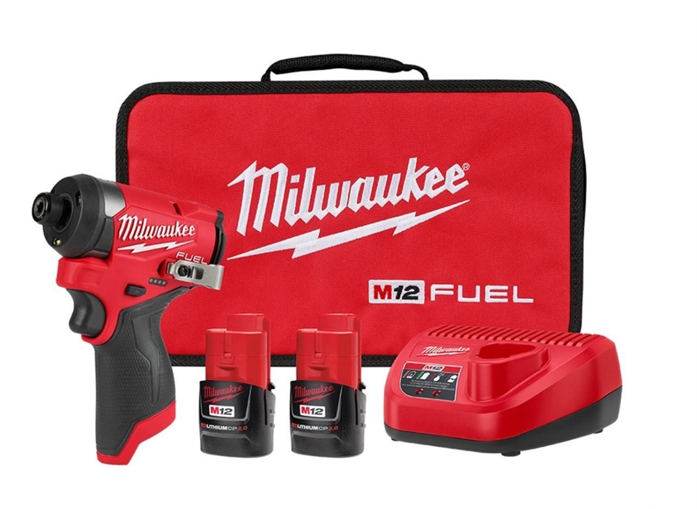 Milwaukee Tool M12 FUEL 1/4" Hex Impact Driver Kit