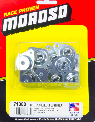Moroso Self-Ejecting Fasteners- Large Head-7/16in x .5in 71380