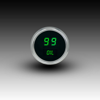 Oil Pressure LED Digital Chrome Bezel MS9114