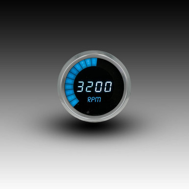 Memory Tachometer LED Digital Chrome MS9001